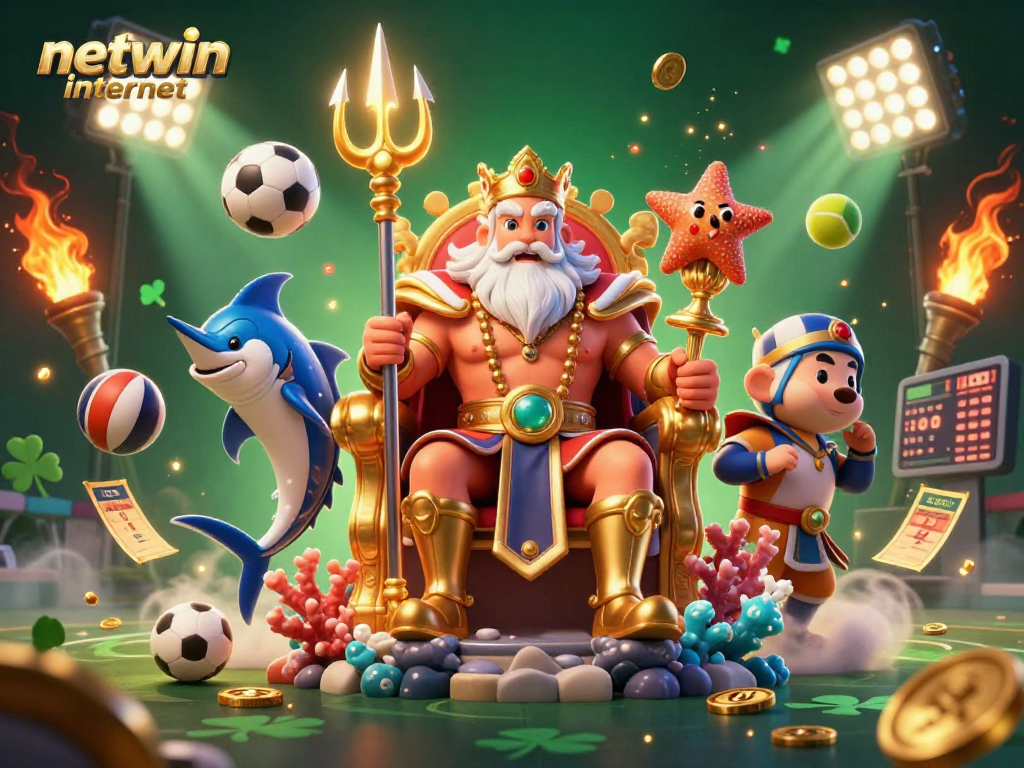 Engage with the thrilling netwin internet sports betting arena featuring Neptune and dynamic characters.